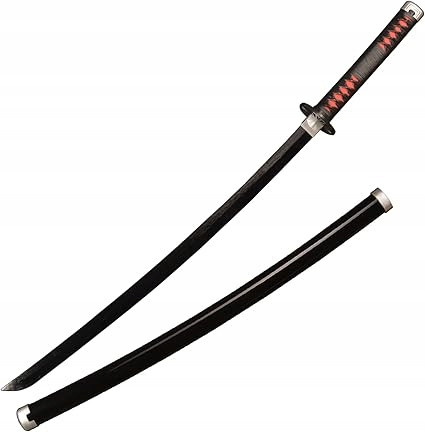  Spada da guerriero pieghevole nero rosa katana pieghevole retrattile 105 cm 1 pz