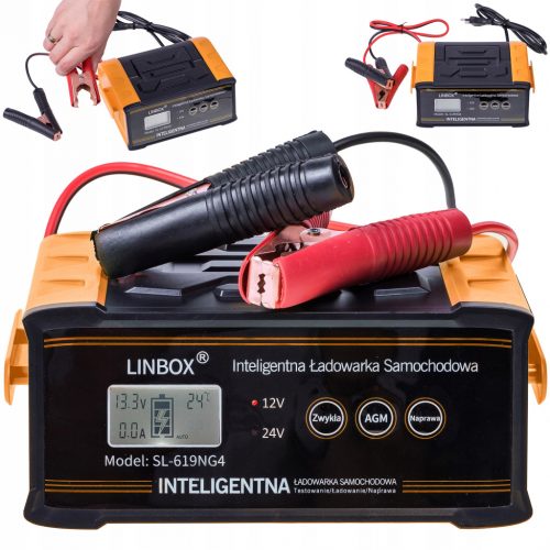  Batteria intelligente per raddrizzatore per auto 24V 12V 25A AGM START-STOP