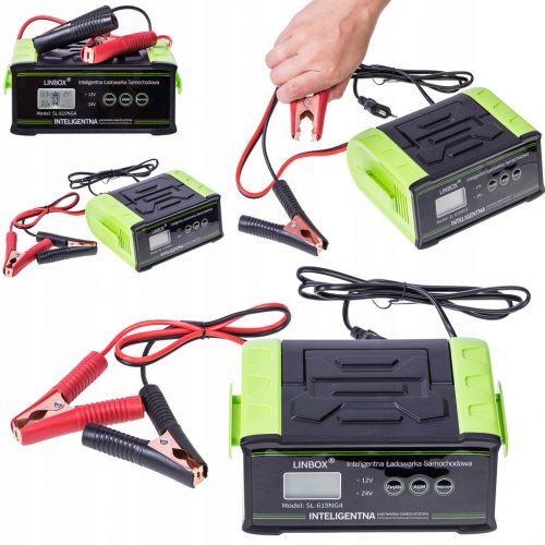  Batteria intelligente per raddrizzatore per auto 24V 12V 30A AGM START-STOP