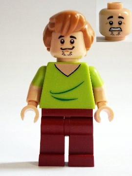  LEGO scooby-doo figura - scd001 shaggy rogers bocca chiusa