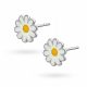  ORECCHINI FIORE IN ARGENTO PER BAMBINI MARGHERITE ARGENTO 925