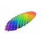  Giocattolo Arcobaleno Fidget Trasparente Antistress Colorato Flessibile 12cm