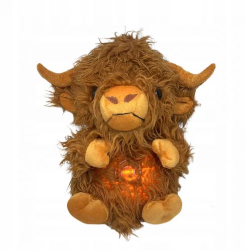  Mucca di peluche calmante con luci rilassanti e funzione respiratoria