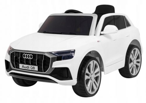  Audi Q8 Sollevatore a batteria per bambini Bianco Telecomando EVA Free Start MP3