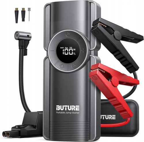  BUTURE DISPOSITIVO AVVIAMENTO BOOSTER COMPRESSORE POWERBANK 12V 2500A