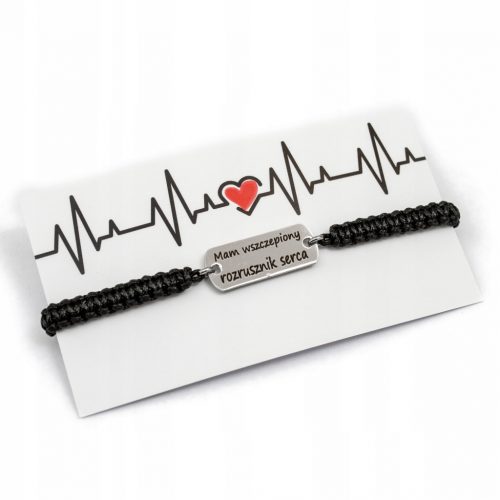  Bracciale Ho un pacemaker, acciaio BA3707