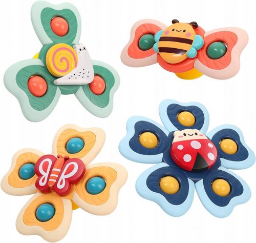  SET FIDGET SPINNER CON VENTOSA 4 PZ