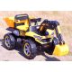  TRATTORE DUMPER CON ESCAVATORE 2x45W BATTERIA 12V A DONDOLO