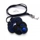  Collana Soutache Nera Soutache Blu Scuro