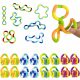  16PCS FIDGET TOY POP IT SENSORY TWIST TANGLE ADHD GIOCATTOLI PER BAMBINI