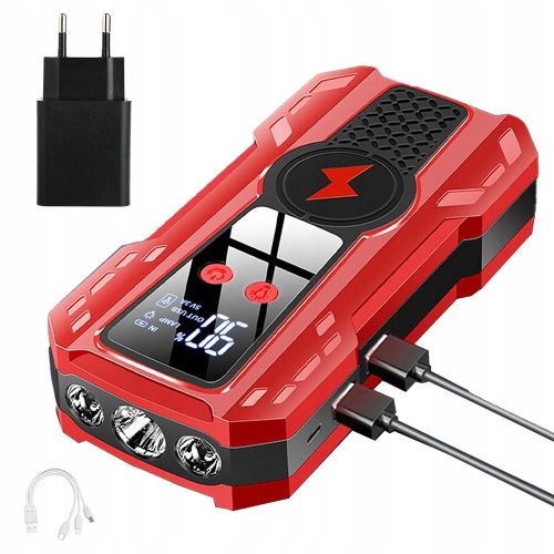  Torcia LED Power Bank Jump Starter Booster | 6000mAh 500A