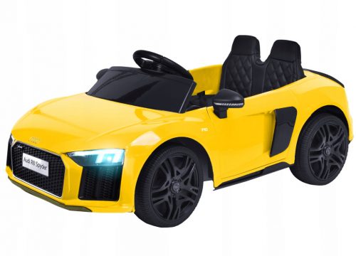  Auto a batteria Audi R8 Spyder Gialla Auto elettrica per bambini