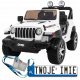  Jeep Wrangler Rubicon per bambini a batteria Bianca + Telecomando + Radio MP3