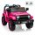  Auto Jeep a batteria per bambini Pilota Rosa