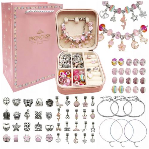  Set per realizzare bracciali, collane, pendenti, borse, perline, REGALO