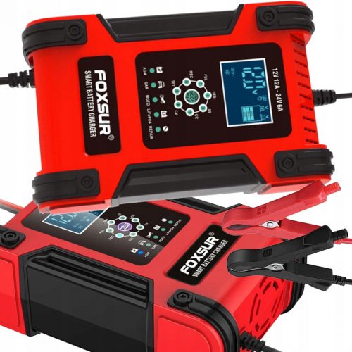  RADDRIZZATORE AUTOMATICO DI BATTERIA 12/24V FUNZIONE DI RIPARAZIONE INTELLIGENTE