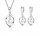  SET DA DONNA, ORECCHINI CON COLLANA DI PERLE PLACCATE IN ARGENTO, P, 2360