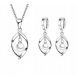  SET DA DONNA, ORECCHINI CON COLLANA DI PERLE PLACCATE IN ARGENTO, P, 2360