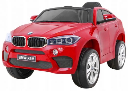  Auto elettrica per bambini BMW X6M vernice rossa + telecomando + EVA + gratis