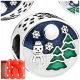  Charms con perline pendenti PUPAZZO DI NEVE s925 NATALE in regalo + SCATOLA OMAGGIO