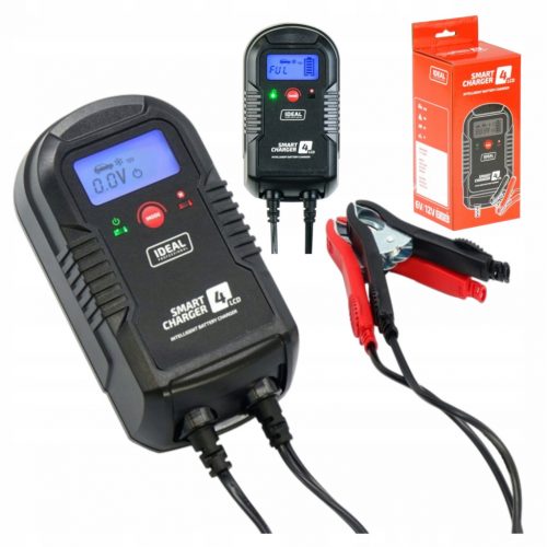  Caricabatterie automatico SMART CHARGER 4 LCD 6V e 12V IDEAL 4A