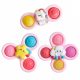  Giocattolo sensoriale SET SPINNER SPINNER con ventosa ROSA 3 PZ