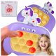  GIOCO DI ABILITÀ POP IT GIOCO UNICORN BUBBLE ANTISTRESS VIOLA