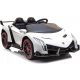  Auto a batteria per bambini con licenza Lamborghini Veneno Bianca