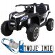  Buggy UTV 2000M Racing Car alimentato a batteria Bianco + Suoni MP3 Luci + Pilastro