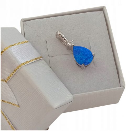  Ciondolo da donna con OPALE OPALE BLU in argento 925