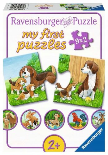  RAVENSBURGER Il mio primo puzzle Famiglie di animali 9x2 pezzi