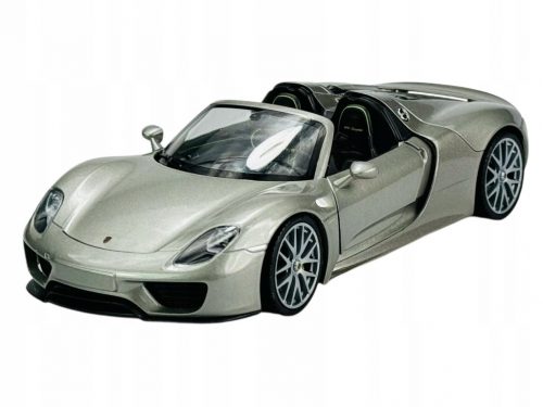  WELLY PORSCHE 918 SPYDER ARGENTO 1:24 NUOVO MODELLO IN METALLO 24055