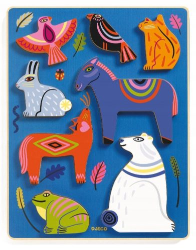  DJECO Totem Animali puzzle 8 pezzi