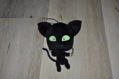  peluche mascotte gatto nero kwami Plagg Miraculous 18 cm