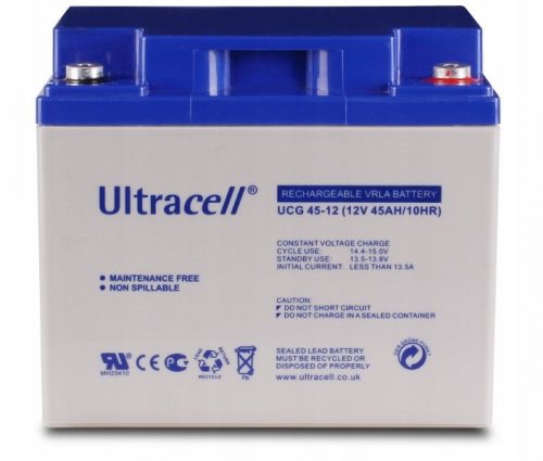  Batteria al gel Ultracell a ciclo profondo da 45 Ah 12 V