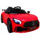  MERCEDES GTR-SR PER BAMBINI, BATTERIA, TELECOMANDO, MUSICA, RUOTE EVA ROSSO