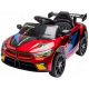  AUTO ELETTRICA PER BAMBINI BM - M4: TELECOMANDO, MUSICA, LED, 6V, ROSSO