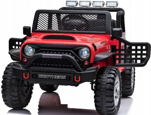  AUTO ELETTRICA PER BAMBINI JEEP 4X4 12V 10AH ROSSA CON TELECOMANDO