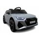  BATTERIA AUTO AUDI RS6 GT CONVERTIBILE PILOTA PELLE EVA MUSICA LUCI GRIGIO