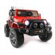  JEEP V12 4X4 2024: DUE POSTI, PELLE, 180W, LED, MP3, SOSPENSIONI ROSSE