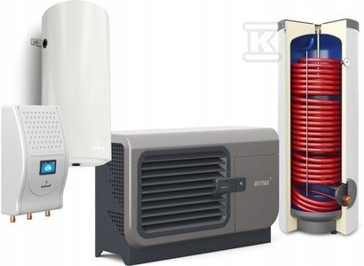  GALMET Airmax3 pompa di calore 12 kW + GBOX + puffer + serbatoio