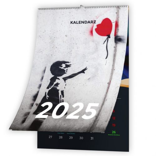  CALENDARIO DA PARETE 2025, 13 FACCIATE, A4, D'ARTISTA, DOMENICHE SHOPPING