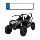  Buggy ATV da corsa robusto per 2 bambini Bianco + Motore brushless + Pompa