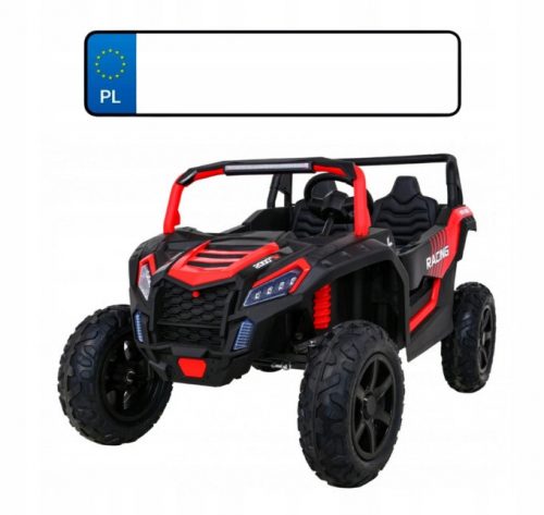  Buggy ATV da corsa robusto per 2 bambini Rosso + motore Brushless + pompa