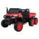  Auto Farmer Truck per 2 bambini Rossa + trazione 4x4 + telecomando + Kiper + Audi