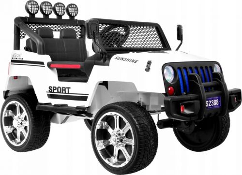  AUTO JEEP CON BATTERIA 12V ALIMENTAZIONE 180W TELECOMANDO