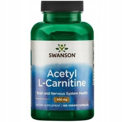  SWANSON ALC ACETIL L-CARNITINA 500mg 100 CAPSULE