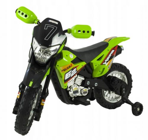  Motocicletta per bambini a batteria, 2x45, RUOTE LUMINOSE, IN PELLE