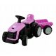  Trattore a batteria per bambini + rimorchio TRAK-SX-1 - ROSA