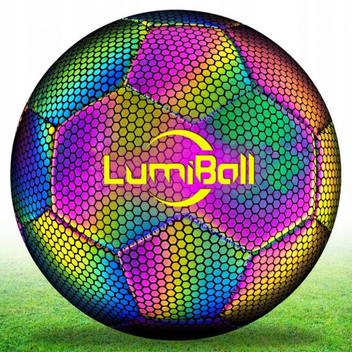  LUMINIBALL PALLONE DA CALCIO RIFLETTENTE PER GAMBE MISURA 5 OLOGRAFICO